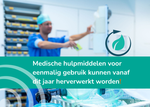 herverwerking medische hulpmiddelen voor eenmalig gebruik