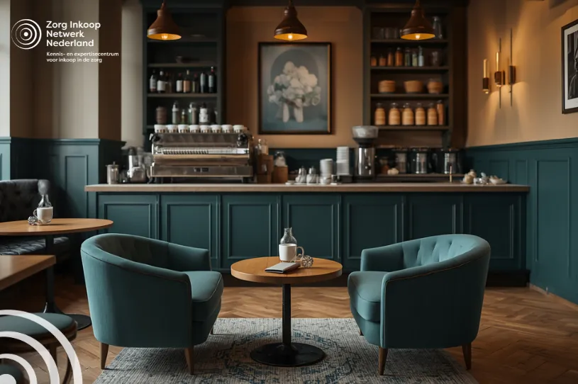 Café-setting comfortabele stoelen